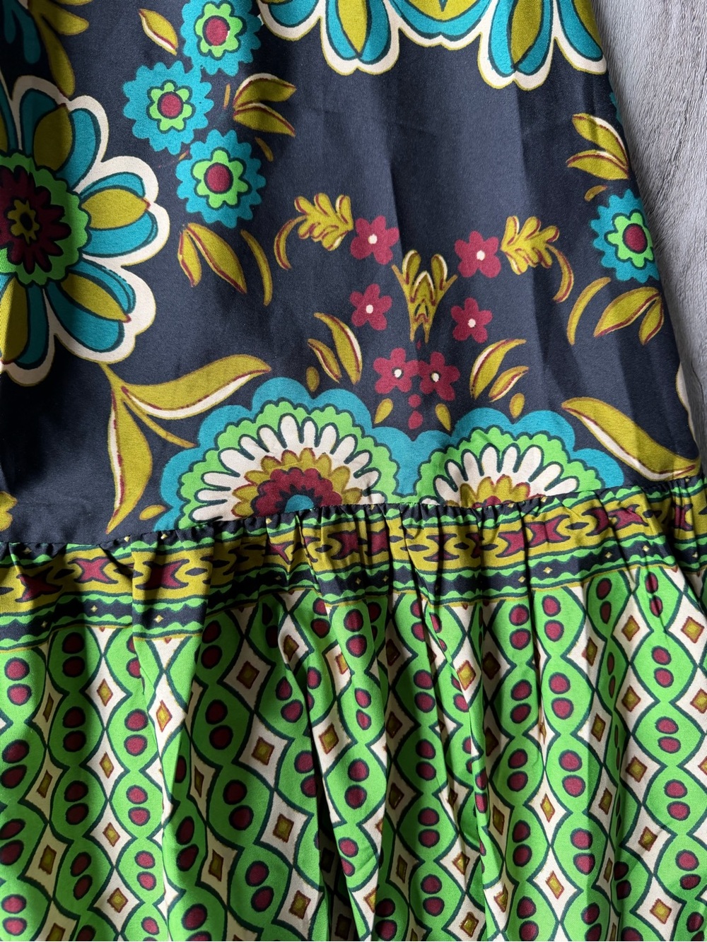 Anthropologie- Truly 4 You- Bohemian Colorful Floral Boho Maxi Dress- (S) - Picture 2 of 11